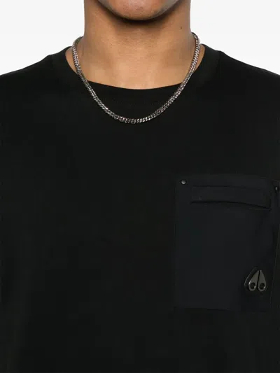 Moose Knuckles Tshirt Dalon In Black