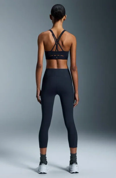 On Studio Recycled Sports Bra In Navy