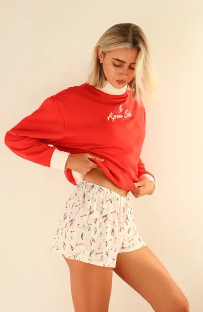 Dippin Daisys Luna Shorts In Hit The Slopes