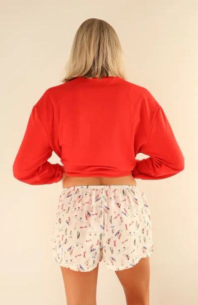 Dippin Daisys Luna Shorts In Hit The Slopes