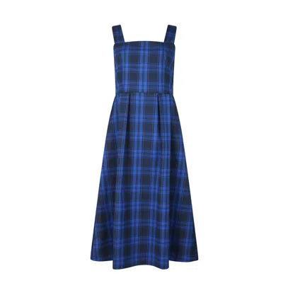 Numbat Women's Blue / Black Stella Blue Tartan Dress In Blue/black