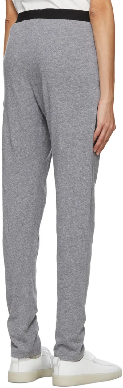 Essentials Logo High-rise Knitted Sweatpants In Gray
