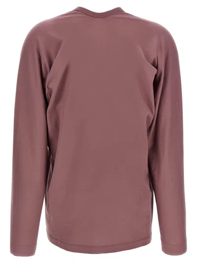 Dries Van Noten V Neck Long Sleeves Relaxed Fit Top In Purple