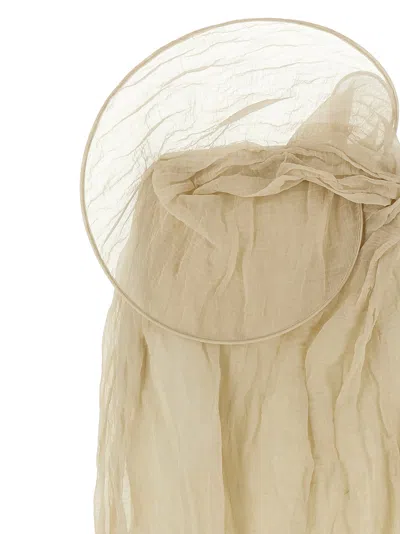 Magda Butrym Flowing Silhouette Layered Sheer Skirt In Beige