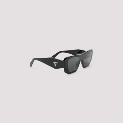 Prada Symbole Sunglasses In Z Black Black