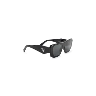 Prada Symbole Sunglasses In Z Black Black