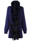 BLUMARINE fur-trimmed cardigan,711611611608