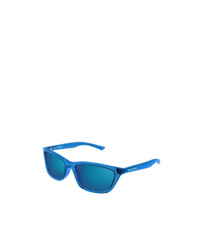 Balenciaga Rectangular Sunglasses In Blue