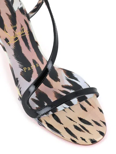 Christian Louboutin Rosalie Black Patent Leather Sandals