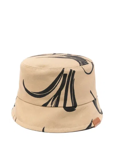 Moncler Reversible Bucket Hat In Brown