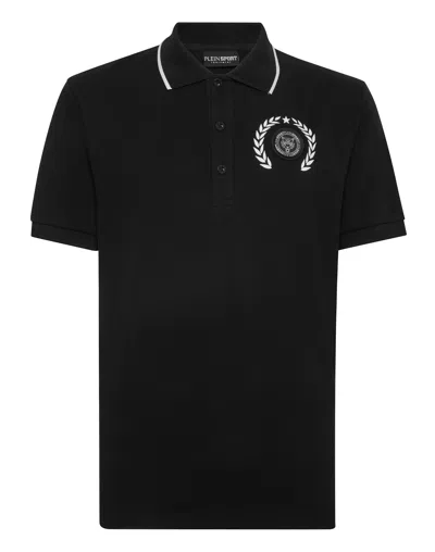 Plein Sport Polo Shirt Slim Fit Ss Carbon Tiger In Multi