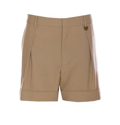 Shop Burberry Shorts In Beige
