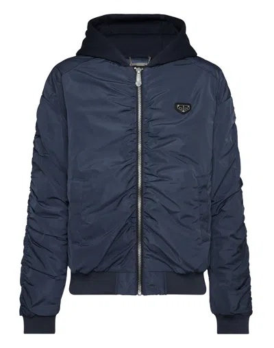 Philipp Plein Padded Nylon Jacket In Multi