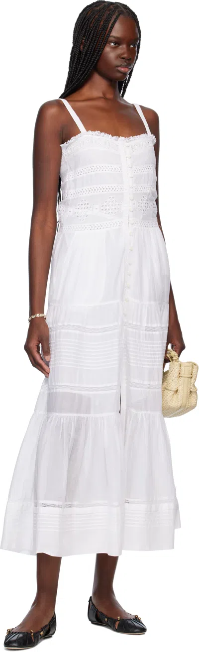 Isabel Marant Étoile White Cotton Voile Divine Long Dress