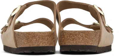 Birkenstock Beige Regular Arizona Soft Footbed Sandals In Sandcastle