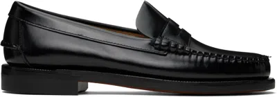 Sebago Dan Po Lt Leather Loafers In Black