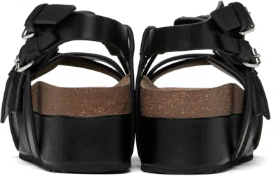 R13 Black Platform Sandals In Black