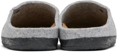 Birkenstock Zermatt Standard Wool Felt Unisex Clogs In Gray