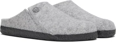 Birkenstock Zermatt Standard Wool Felt Unisex Clogs In Gray