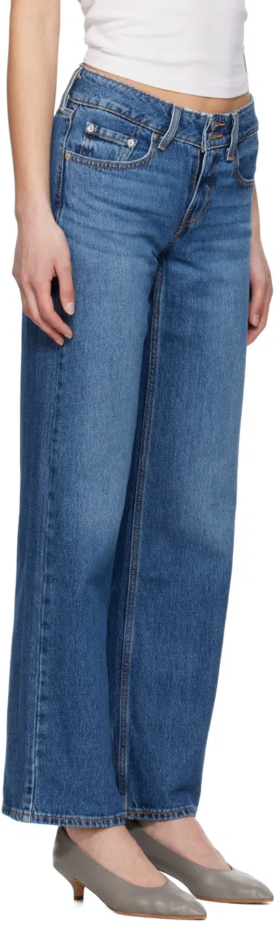 Levi's Blue Superlow Jeans In It's A Vibe
