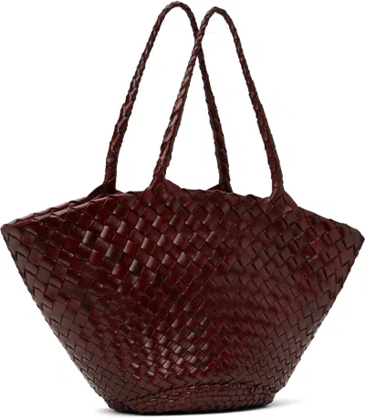 Dragon Diffusion Burgundy Egola Tote In Bordo