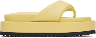 Stand Studio Yellow Eden Platform Flip-flops In 90006 Pina Colada