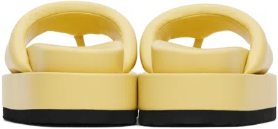 Stand Studio Yellow Eden Platform Flip-flops In 90006 Pina Colada
