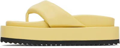 Stand Studio Yellow Eden Platform Flip-flops In 90006 Pina Colada