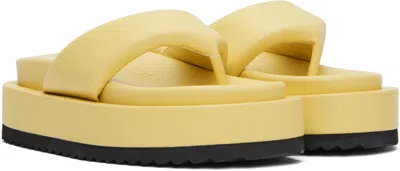 Stand Studio Yellow Eden Platform Flip-flops In 90006 Pina Colada