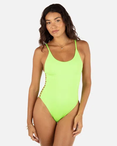 Inmocean Women's Solid Moderate One Piece In Key Lime