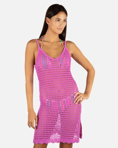 Inmocean Women's Crochet Mini Dress In Orchid