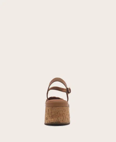 Gentle Souls Women's Dorris Wedge Sandals In Tan Leather