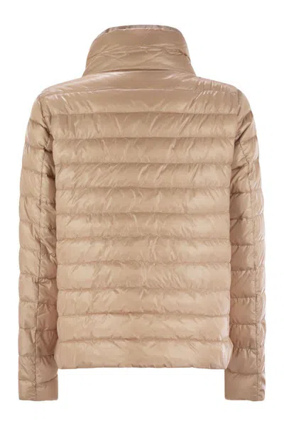 Herno Reversible Jacket In Ultralight Nylon In Neutral