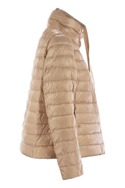 Herno Reversible Jacket In Ultralight Nylon In Neutral