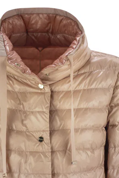 Herno Reversible Jacket In Ultralight Nylon In Neutral