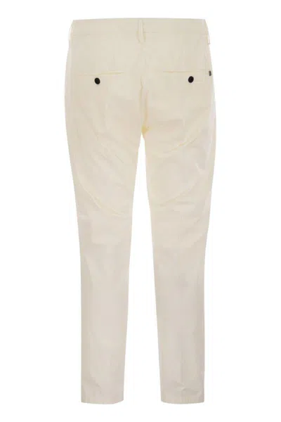 Dondup Men's Alfredo - Slim-fit Cotton Trousers In White