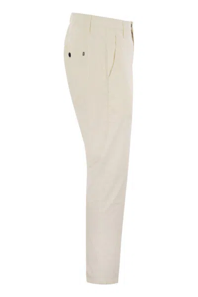 Dondup Men's Alfredo - Slim-fit Cotton Trousers In White