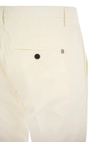 Dondup Men's Alfredo - Slim-fit Cotton Trousers In White