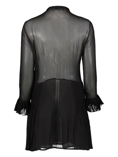 Dsquared2 Bow Detail Viscose Dress In 黑色