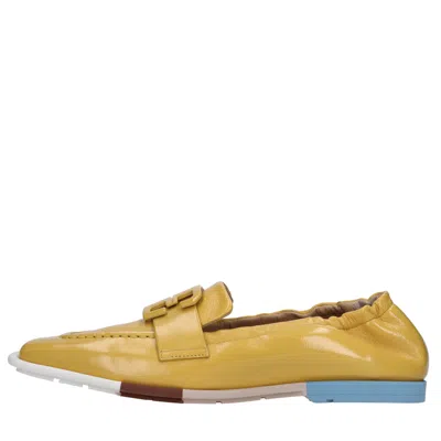 Fabi Flat Shoes Yellow In Giallo Vivaci