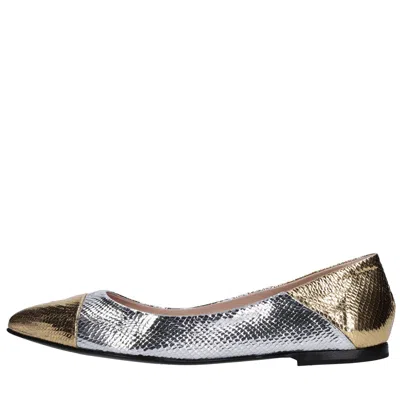 Fabi Flat Shoes Silver In Argento Metallici E Grigi