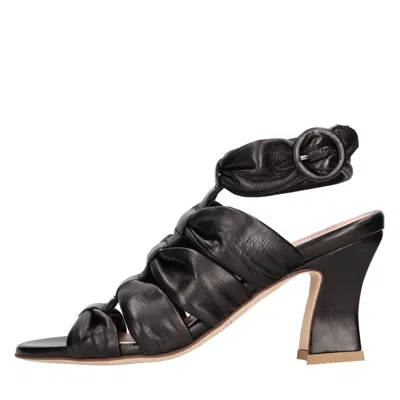 Lorena Paggi Sandals Black In Nero Scuri