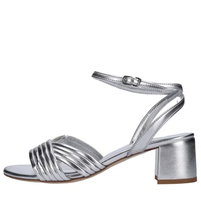 Ncub Sandals Silver In Argento Metallici E Grigi