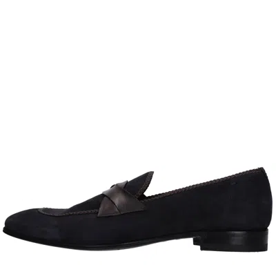 Lidfort Flat Shoes Blue In Black