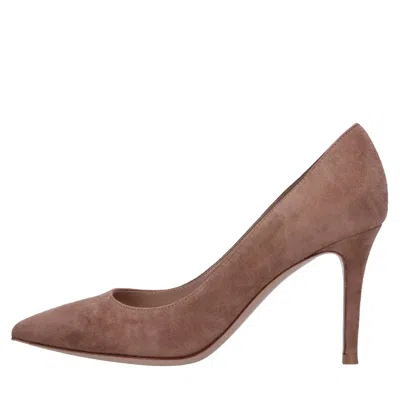 Gianvito Rossi Gianvito 85 Mm Heeled Shoes Beige In Beige Chari