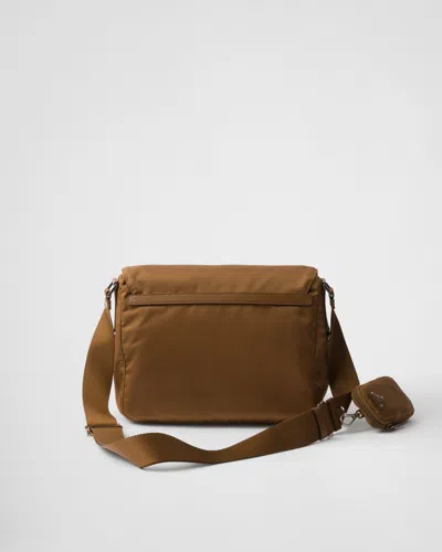 Prada Re-nylon Shoulder Bag In Brown