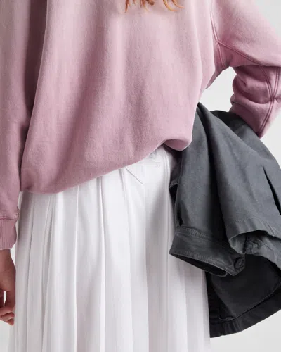 Prada Jersey Midi Skirt In White