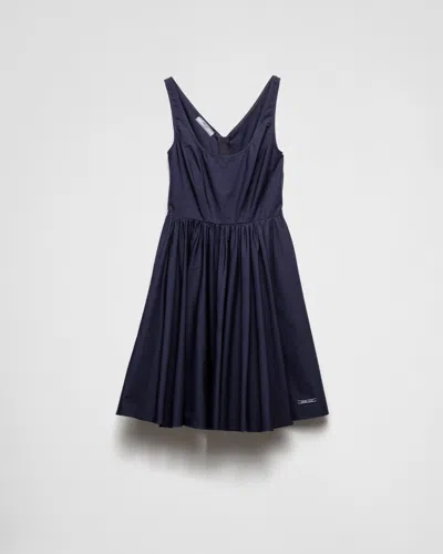 Prada Mini Dress In Navy