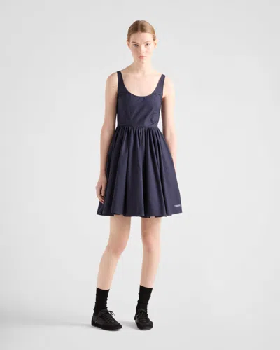 Prada Mini Dress In Navy