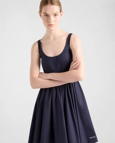 Prada Mini Dress In Navy